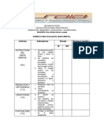 Rubrica para Evaluar Mapa Mental