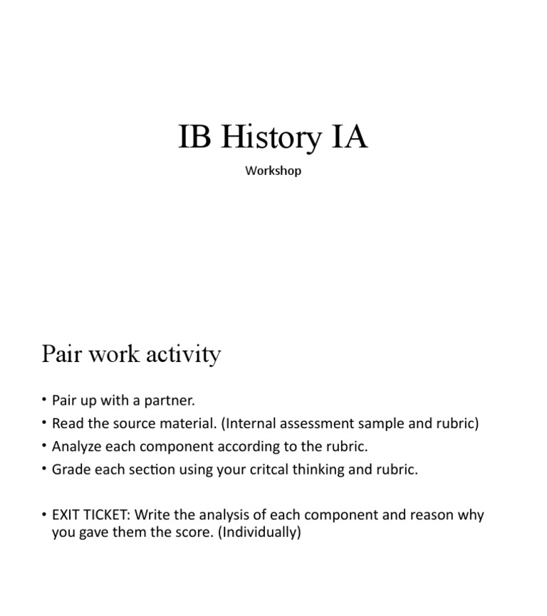 IB History IA PDF