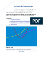 Tipos de Funciones Algebraicas y Sus Gráficas