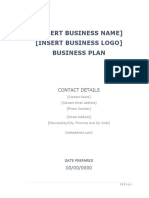 Business Plan Template