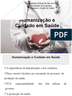 Aula 2 Humanização e Cuidado em Saúde