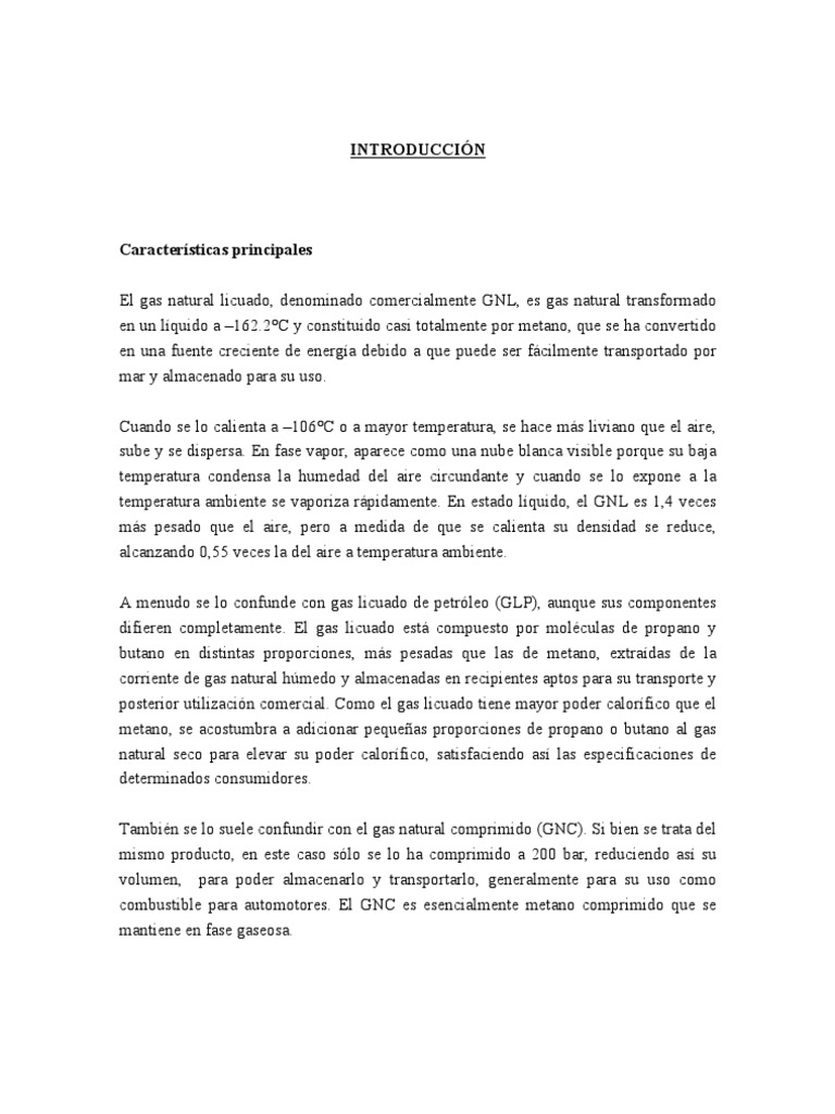 Etapas del Procesamiento de GNL | PDF | Gas natural licuado | Gases