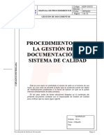 014 Procedimiento Gestion Documentacion Sistema Gestion Calidad