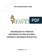 Apostila ORGANIZAÇÃO DO TRABALHO PEDAGÓGICO NA ÁREA DE SURDO CEGUEIRA E DEFICIÊNCIA INTELECTUAL 2