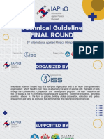 2023 IAPhO Technical Guideline - Final Round