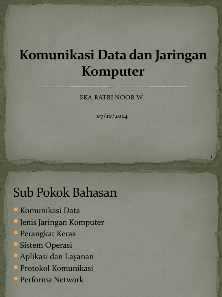 Pertemuan 5_Komunikasi Data Dan Jaringan Komputer | PDF