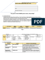 1° Grado - Proyecto de Aprendizaje N°01