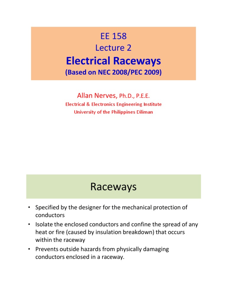 Electrical Raceway Design Guidelines | PDF | Technology & Engineering