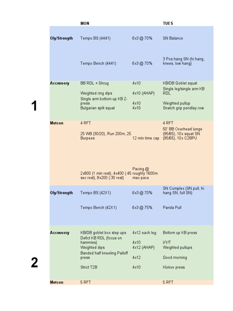 Functional+Fitness+Cycle+3 0 | PDF | Weight Training | Physical Fitness