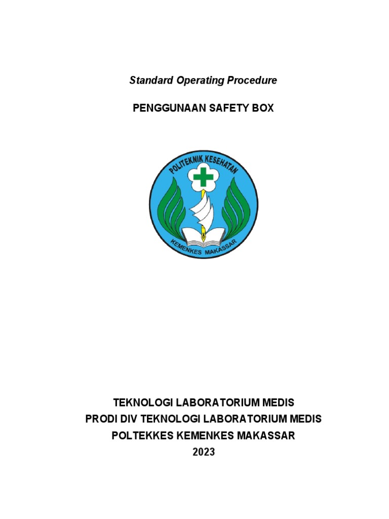 Standard Operating Procedure Safety Box | PDF | Sains & Matematika