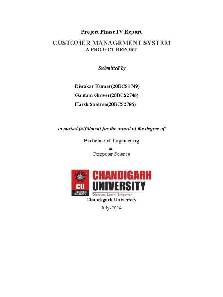 Java-Based Customer Management System | PDF | Customer Relationship ...