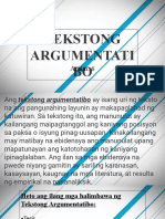 Tekstong Argumentatibo