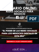 Curso Gratuito - Redes Sociales para Negocio