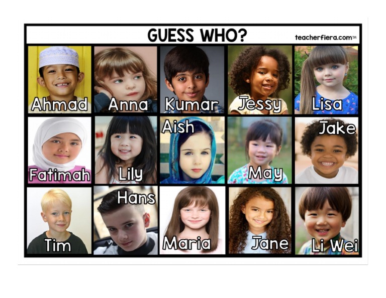 Guess Who Card | PDF