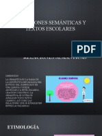 Relaciones Semánticas y Textos Escolares