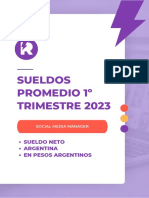 SOCIAL MEDIA MANAGER - SUELDOS PROMEDIO 1º TRIMESTE 2023