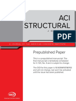 ACI Structural: Prepublished Paper