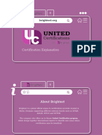 United Certification Explanation