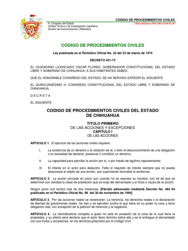 Código de procedimientos civiles Posesión (Ley) Propiedad