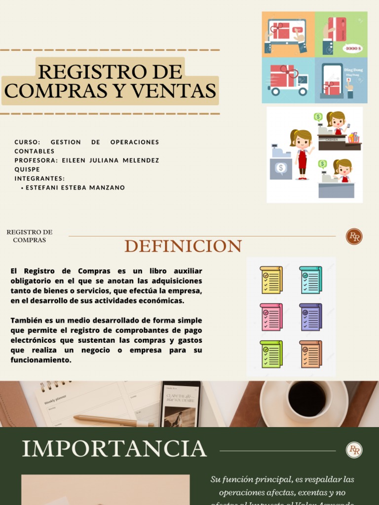 REGISTRO DE COMPRAS Y VENTAS Exponer | PDF