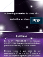 Subnetting en Redes de Clase B