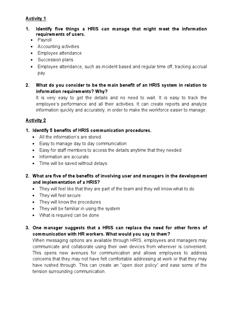 Hris | PDF | Human Resource Management | Human Resources