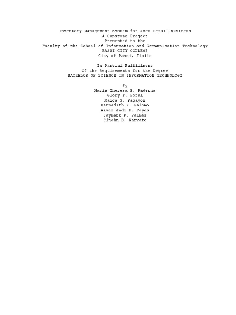 Inventory Management System | PDF