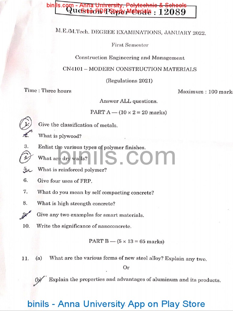 CN4101Modernconstructionmaterials PDF
