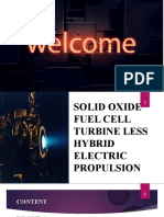 Solid Oxide Fuel Cell Turbine Less Hybrid Electric