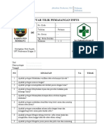 DAFTAR TILIK Infus