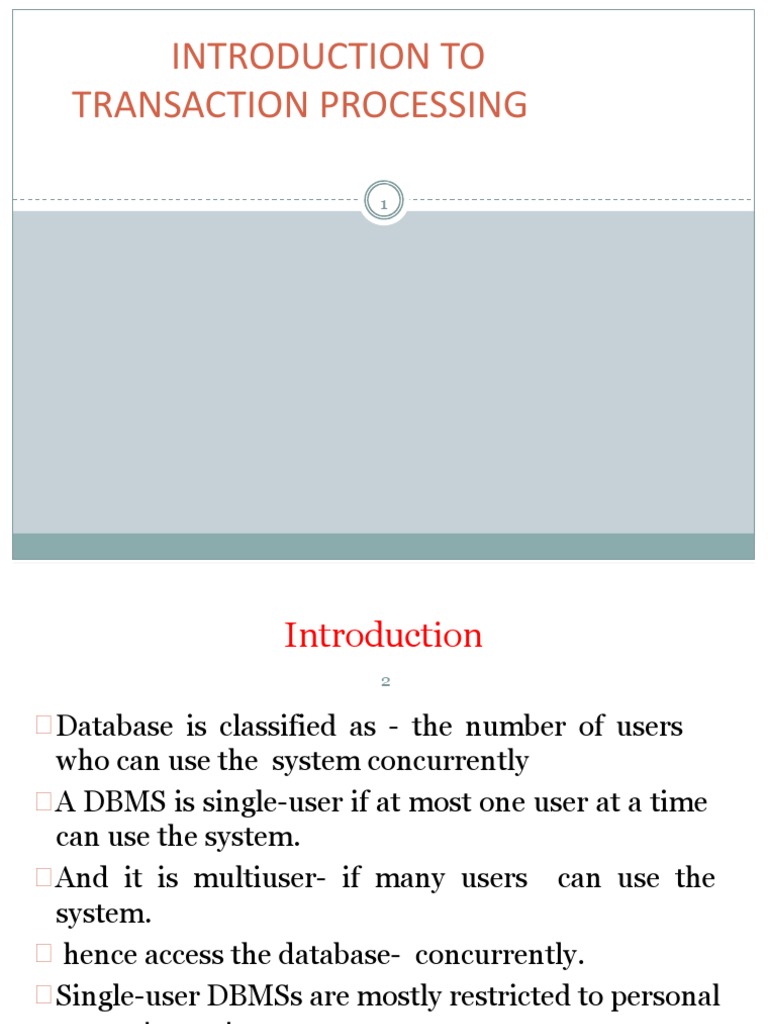 Transaction In Dbms