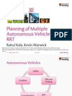 Planning of Multiple Autonomous Vehicles Using RRT