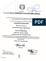 B.ed Certificate