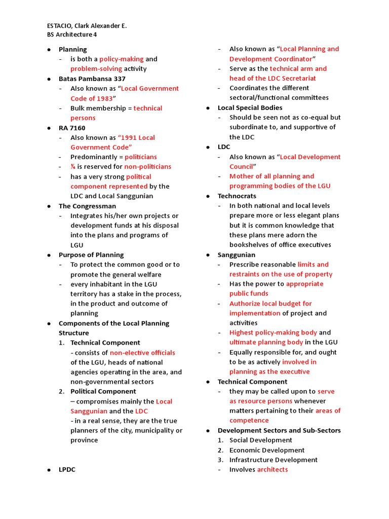 Local Government Planning Structure Overview | PDF | Non Governmental ...
