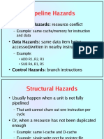 Pipeline Hazards: Structural Hazards: Resource Conflict