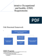 Administrative Occupational Safety and Healthy (OSH)