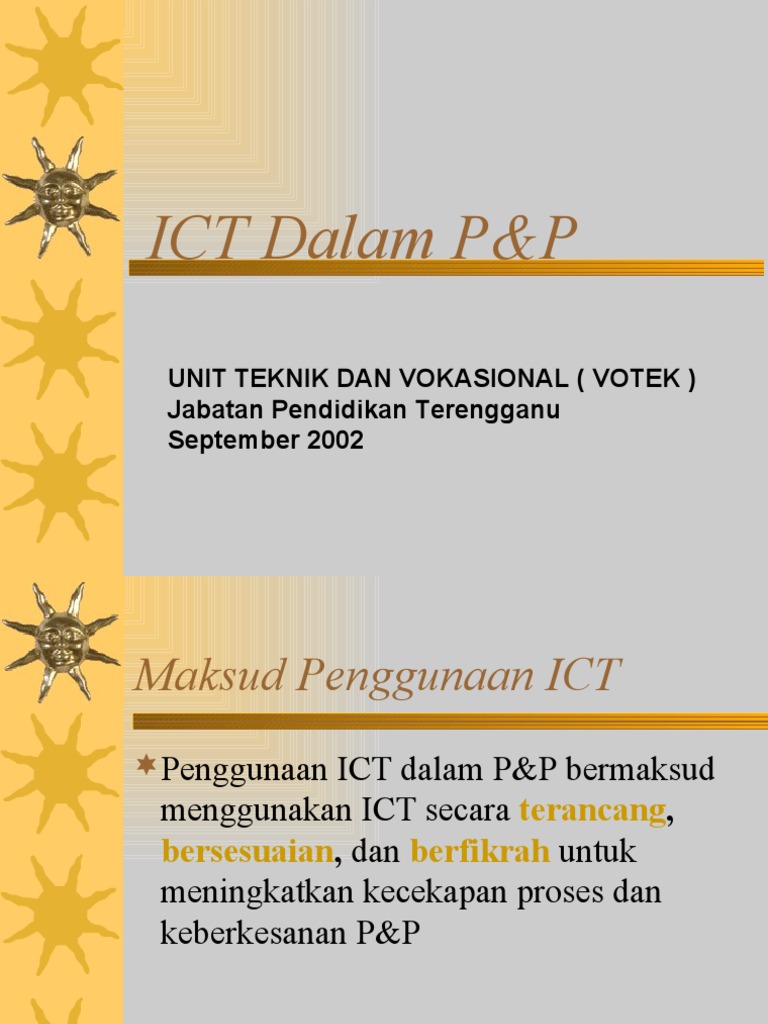 Beberapa Istilah Baru ICT dalam Pembelajaran, Kecuali...