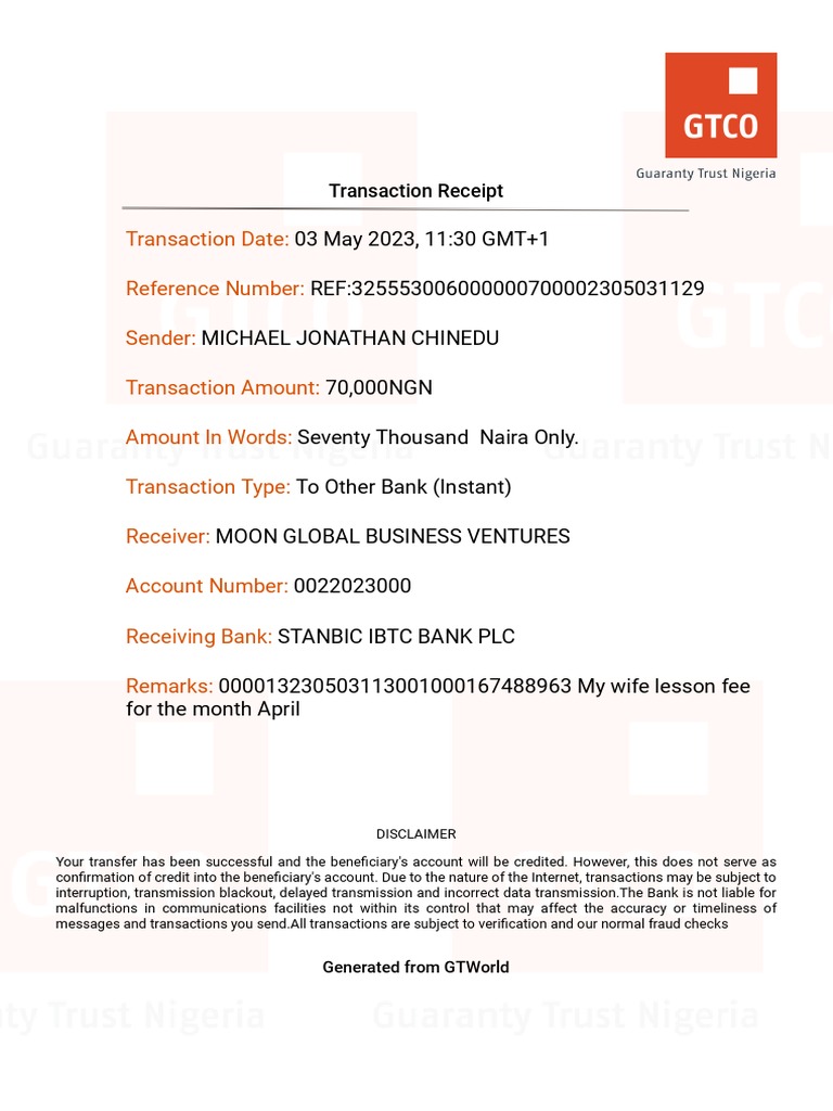 Transaction Date Reference Number Sender Transaction Amount Amount