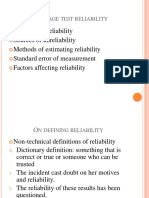 Reliability Kuder-Richardson