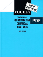 Vogel's Textbook of Quantitative Chemical Analysis