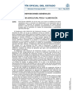 Boletín Oficial Del Estado: Ministerio de Agricultura, Pesca Y Alimentación