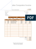 Dales Computers Invoice