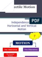 Projectile Motion: Independence of Horizontal and Vertical Motion