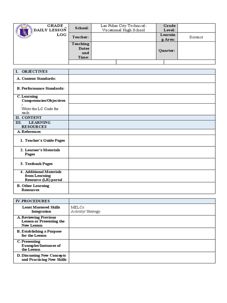 DLP Template PDF