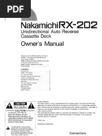 Nakamichi Dragon Operating Manual | PDF
