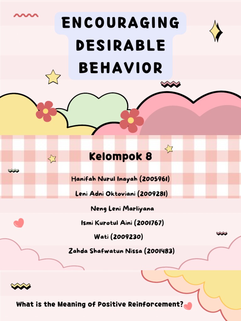 Kelompok 8 - Encouraging Desirable Behaviour | PDF