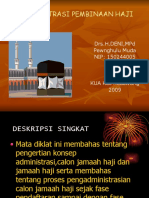 Administrasi Calon Jamaah Haji