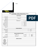 2020 Sinulog Fq Application Form