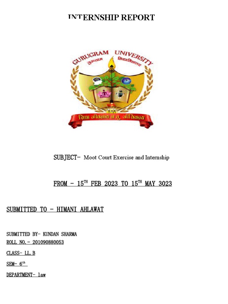 Interrnship Report | PDF