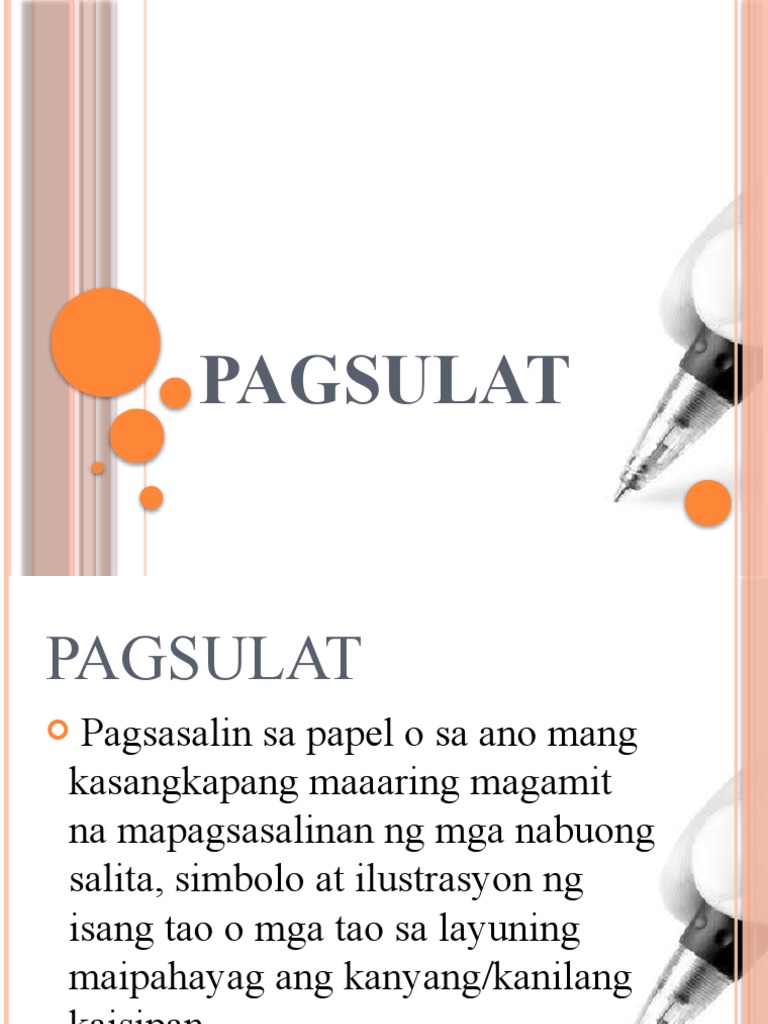 PAGSULAT | PDF
